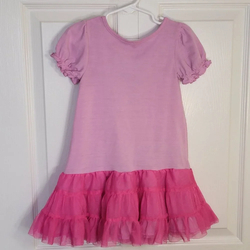 Disney Princess Girls Nightgown Pink Multi‑Character Tutu Style Size 4 - Picture 2 of 11